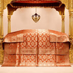 Tej Noor Pure Banarasi Silk Rumala Sahib Double Set for Guru Granth Sahib Ji.