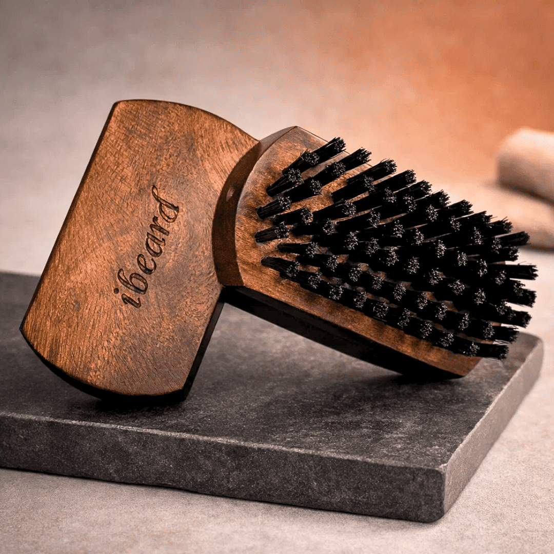 ibeard Beard Brush With Nylon Bristles (Medium Size)