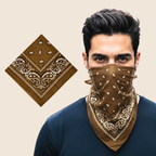 man wearing paisley bandana