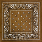 brown paisley bandana fancy headwrap brown