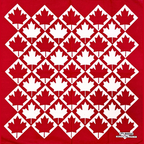 canada flag square bandana red color 