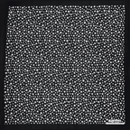 Black bandana with white star pattern