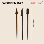 Premium Wooden Baz/Salai (Pack of 6) - Set 1