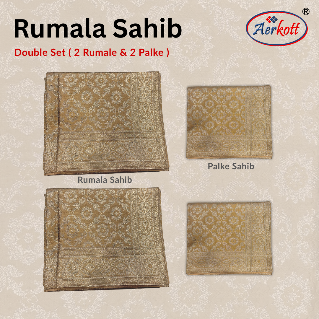 Set of two Rumale and two Palke with Aerkott logo on a beige background