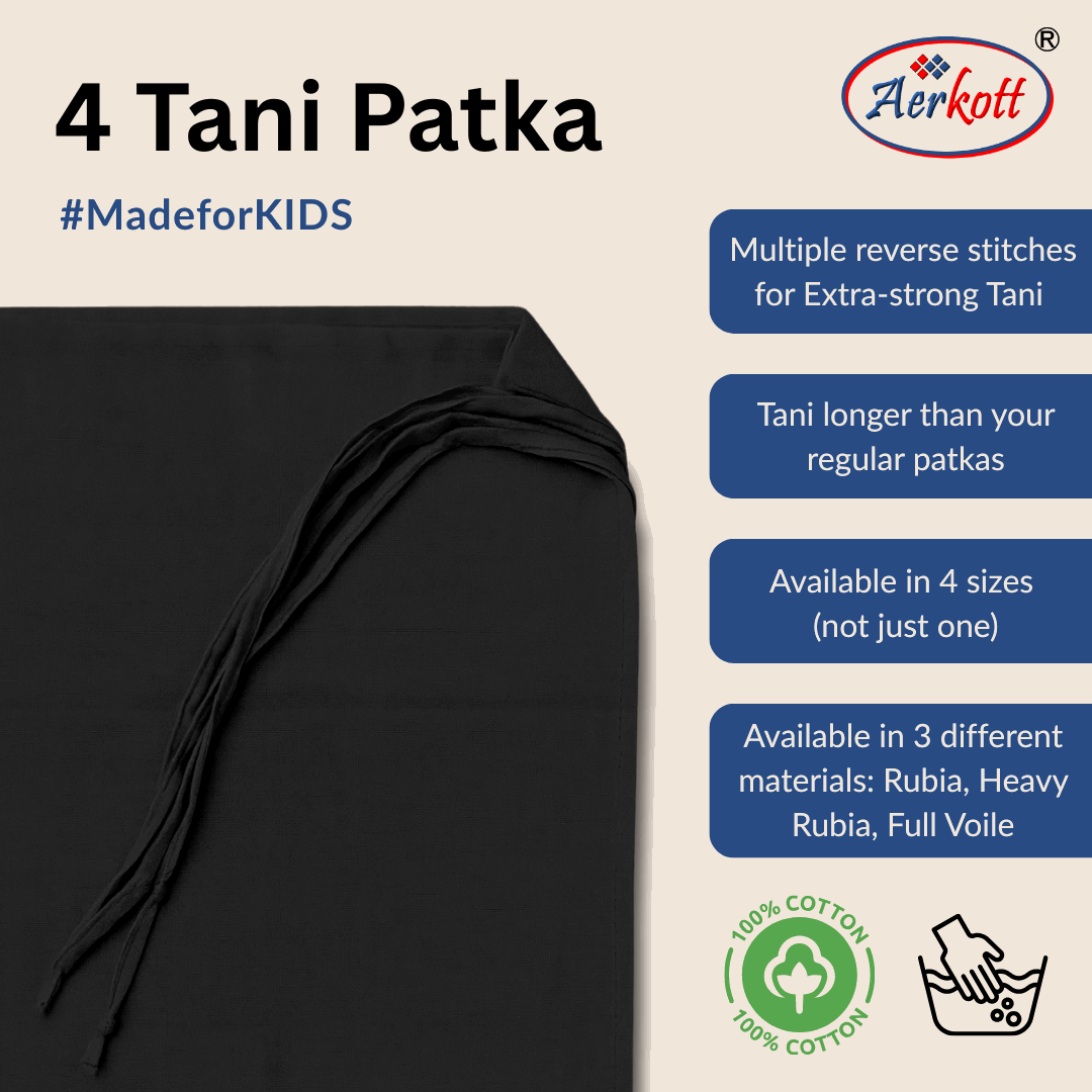 black 4 tani patka cotton 