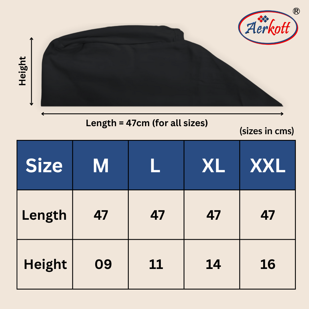 black dastar with 2 strings for sikh