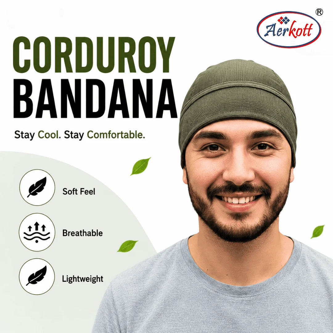 corduroy bandana soft and lightweight 