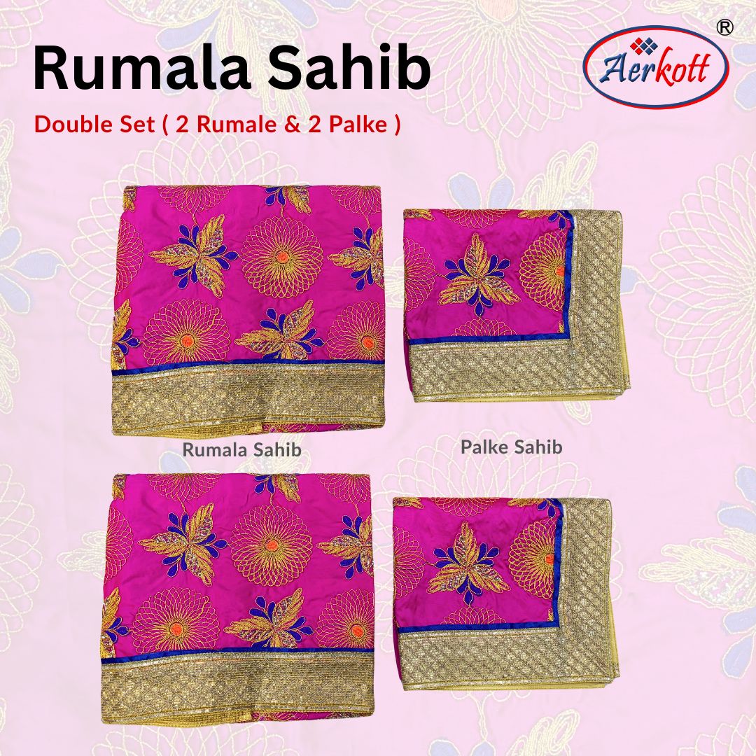 hand-embroidered zari rumala sahib