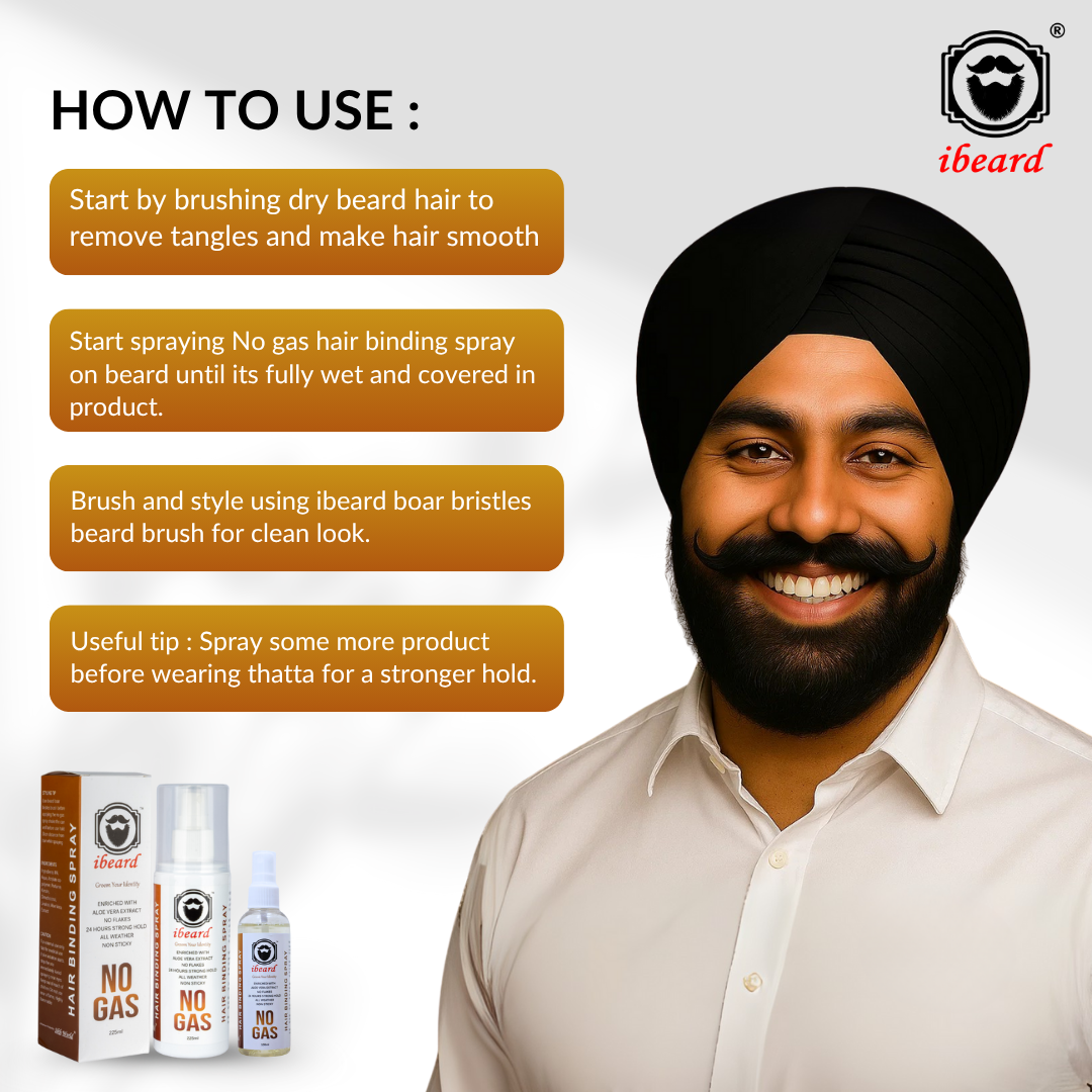hair spray for turban wearers
