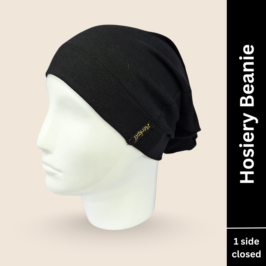 hosiery cotton beanie black