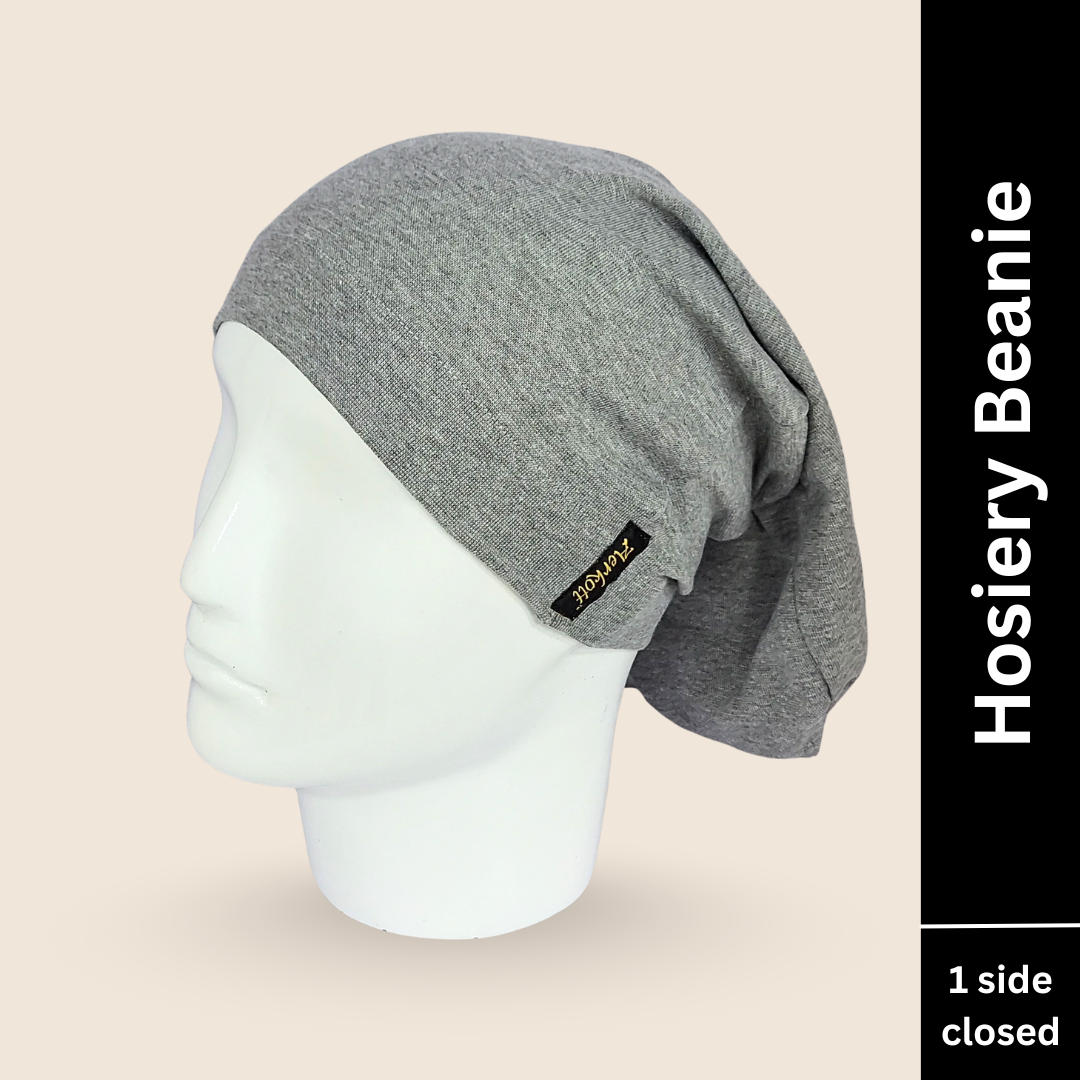 hosiery cotton beanie grey