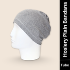 hosiery tube bandana grey