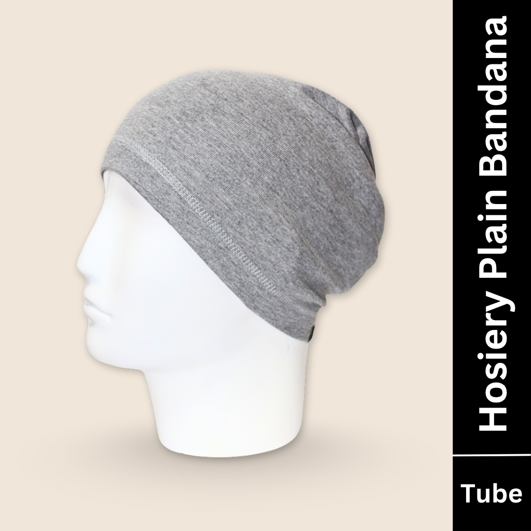 hosiery tube bandana grey