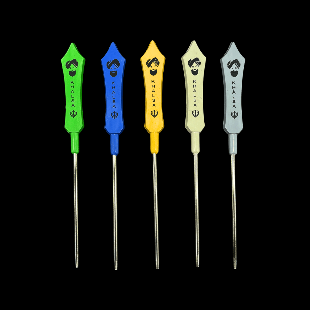 5 colorful khalsa salai baz for turban