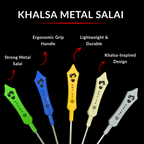 features of khalsa metal plastic tip salai baz for sikh