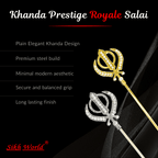 Khanda Prestige Royale Salai with features listed on a black background