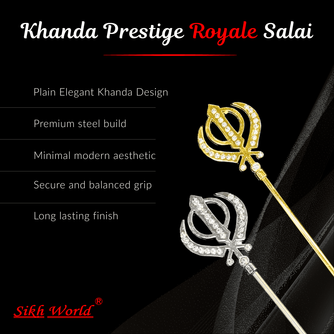 Khanda Prestige Royale Salai with features listed on a black background