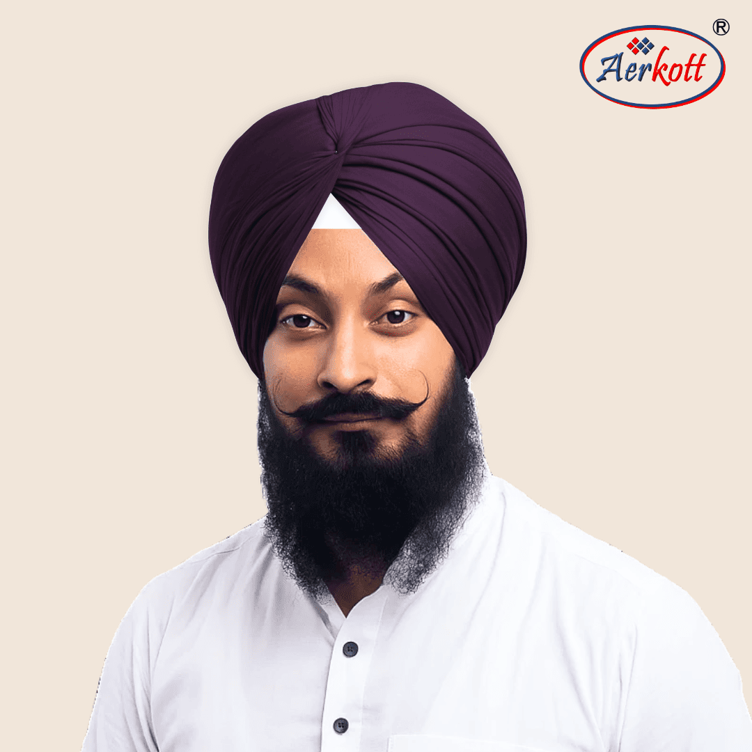 maharani full voile wine turban buy online