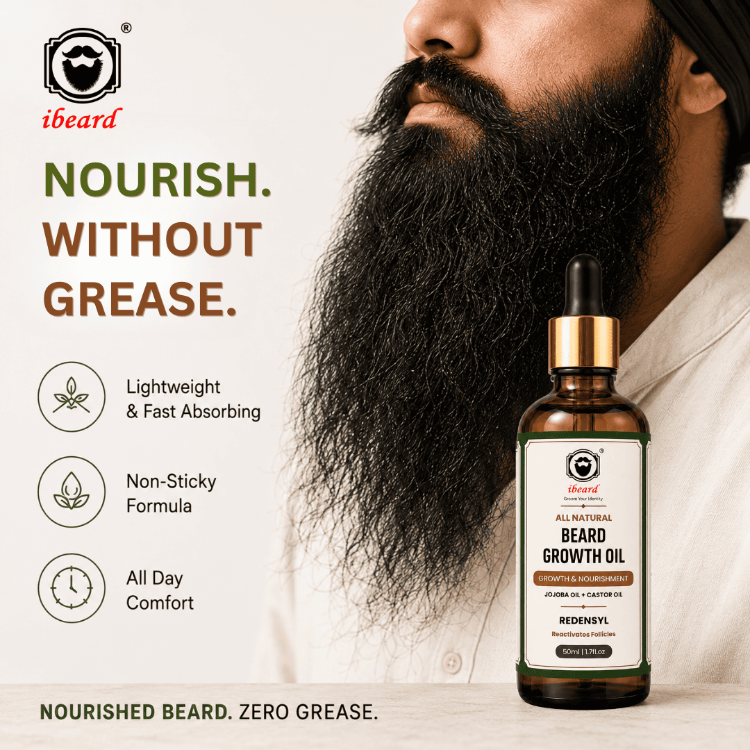 lightweight and non sticky best natural beard growth oil for men in india under 500