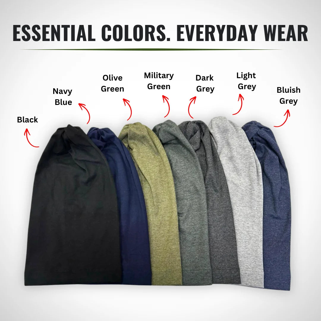plain hosiery beanie available in 7 classic colors