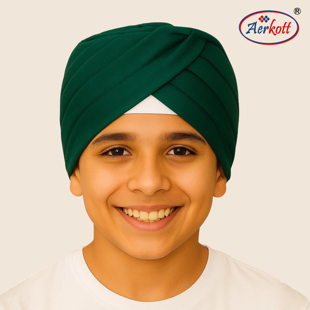 ready to wear adults turban dark green