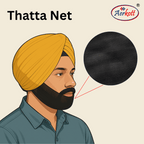 sikh man wearing net thatha on beard