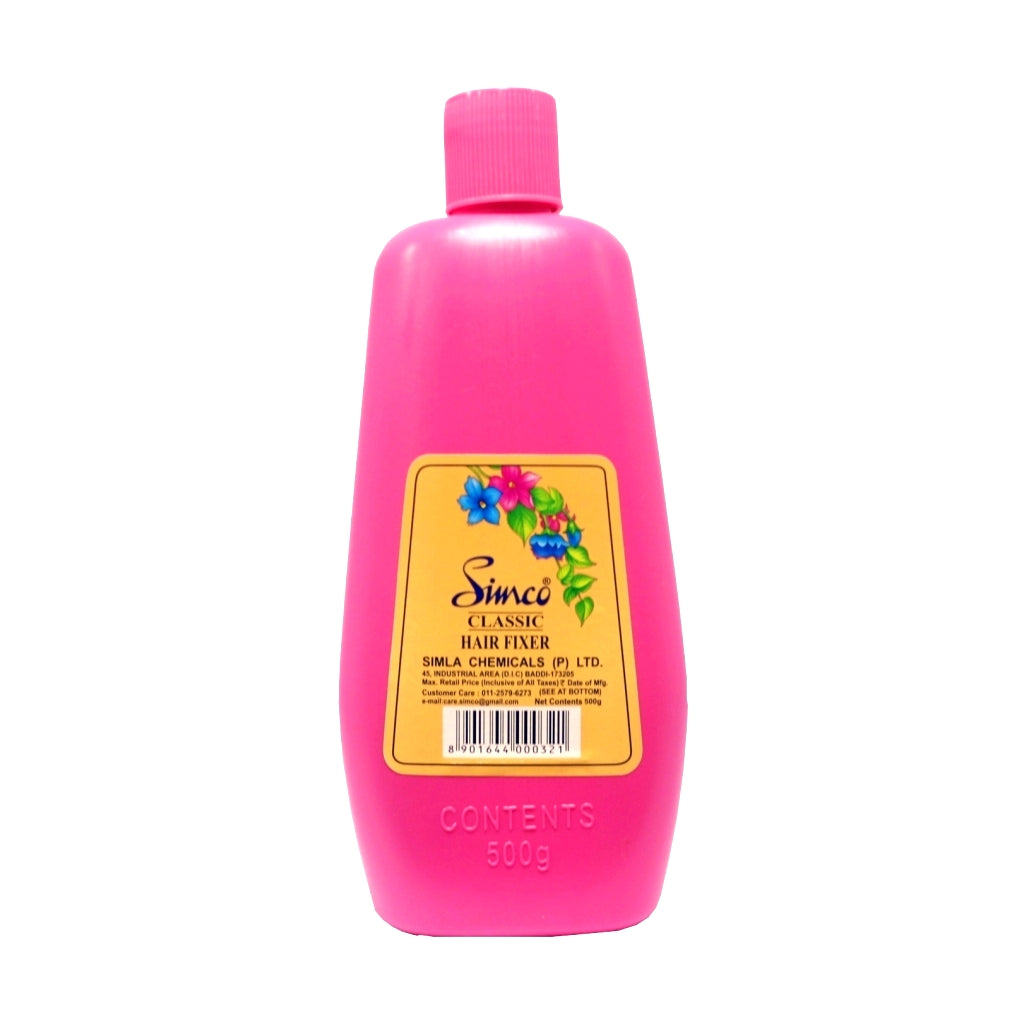 simco classic hair fixer 500gms pink bottle