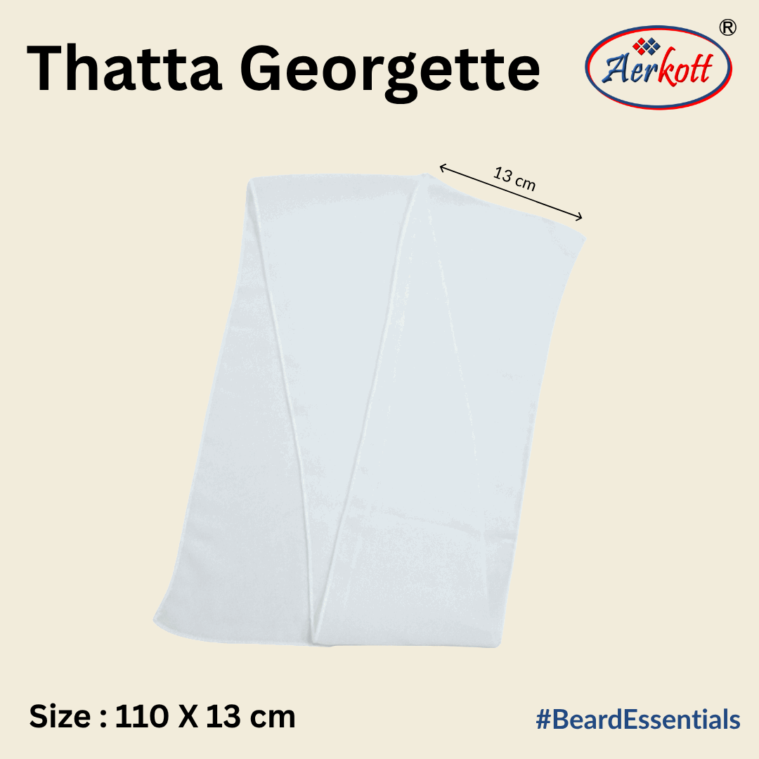 white georgette thatha