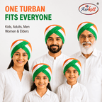 unisex indian flag tricolor tiranga readymade ready to wear turban