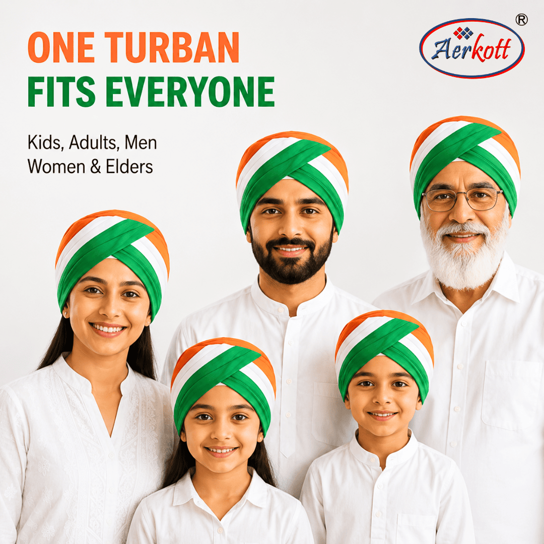 unisex indian flag tricolor tiranga readymade ready to wear turban